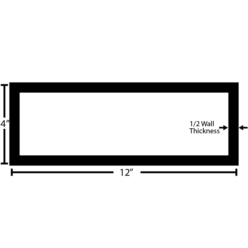 Black Steel Rectangular Tube