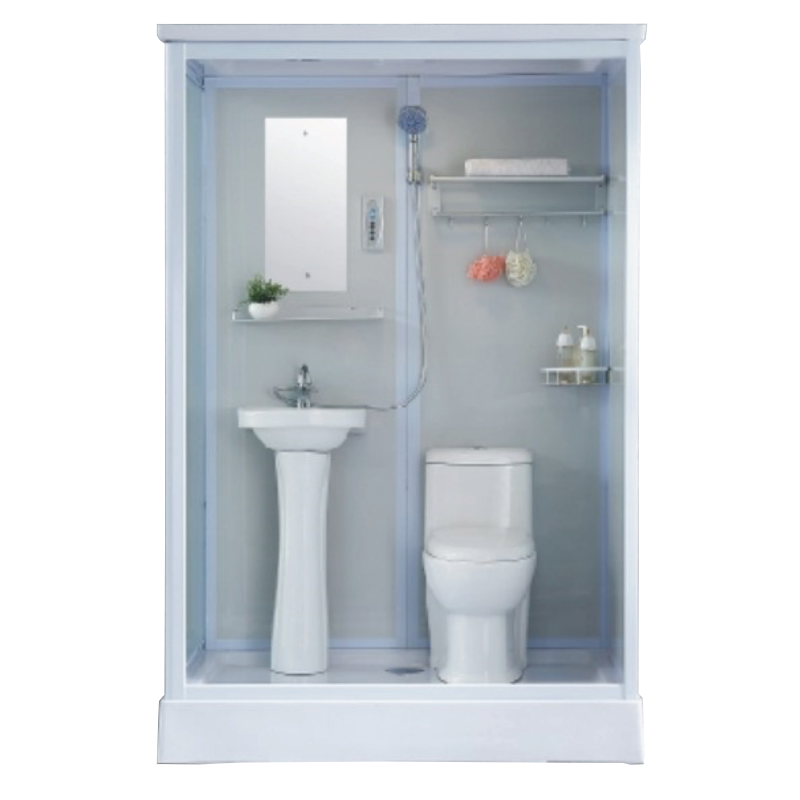 Custom Porcelain/Glass Bathroom Module