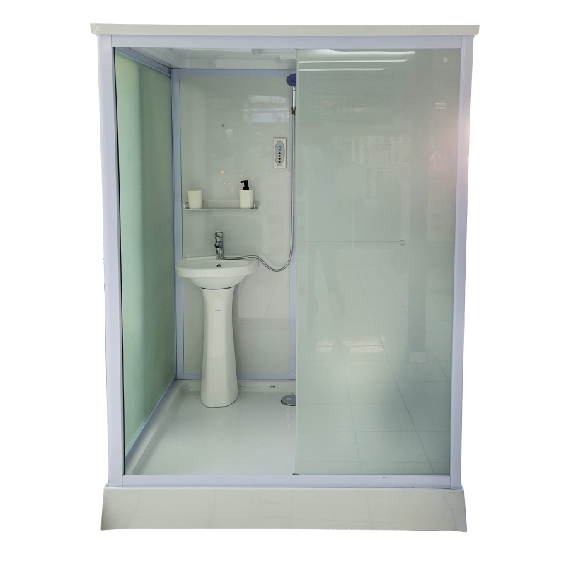 Custom Porcelain/Glass Bathroom Module