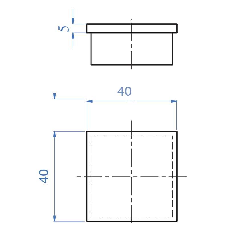 Inox Handrail System End Cap