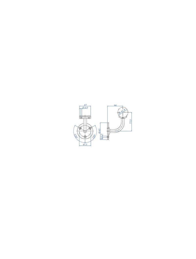 Inox® Wall Handrail Support