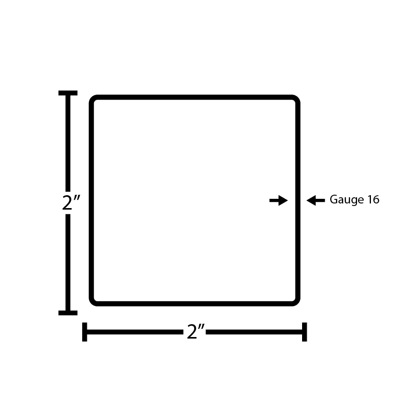 Black Steel Square Tube