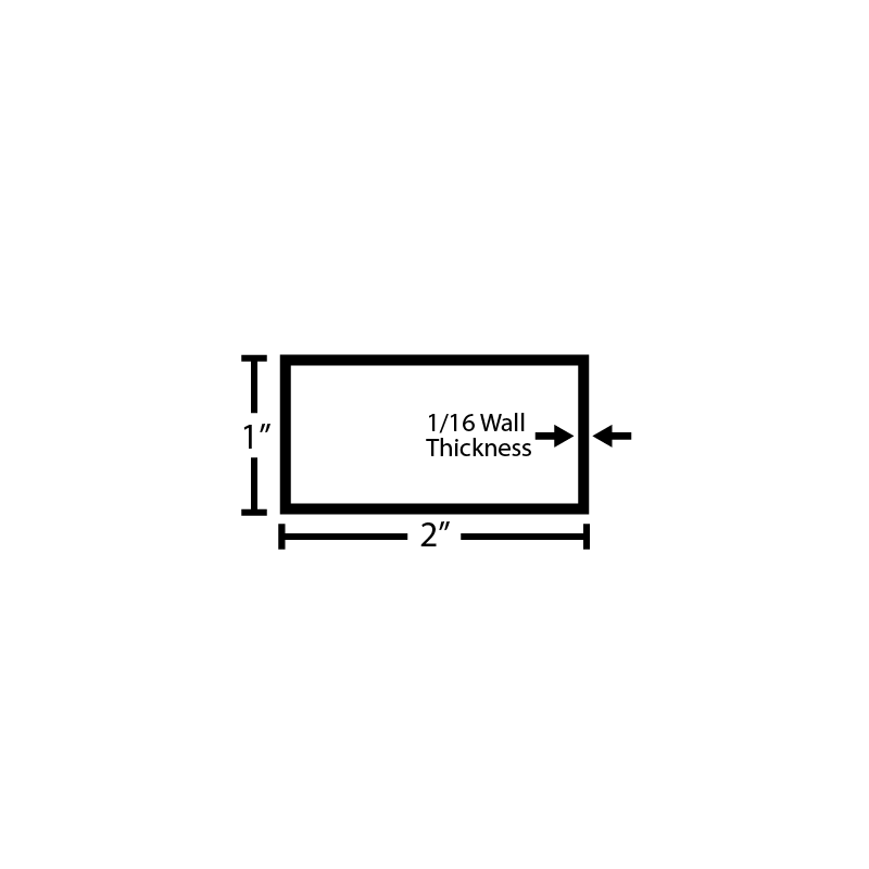 Black Steel Rectangular Tube