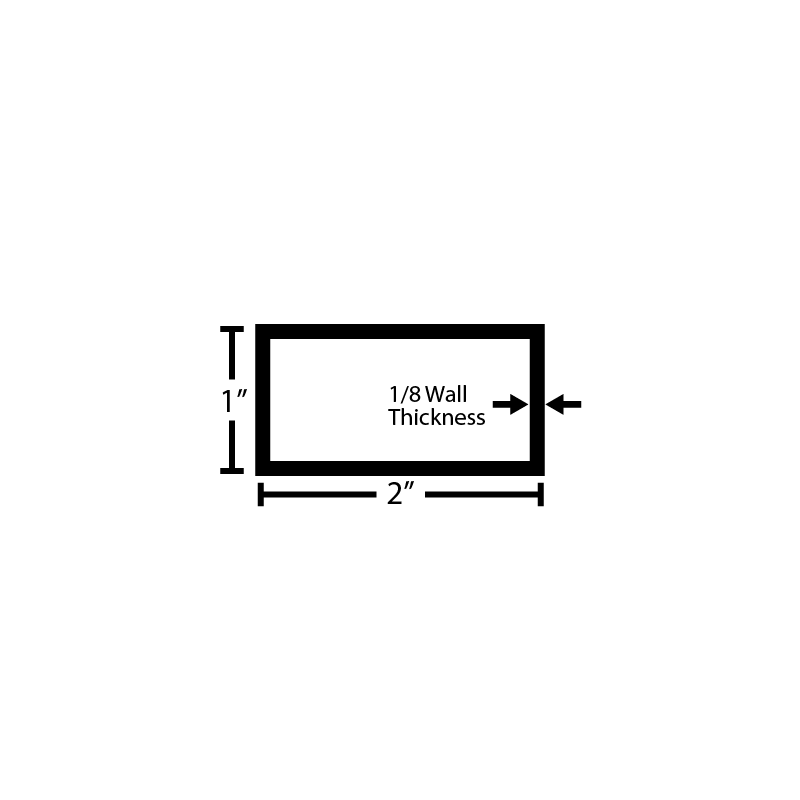 Black Steel Rectangular Tube