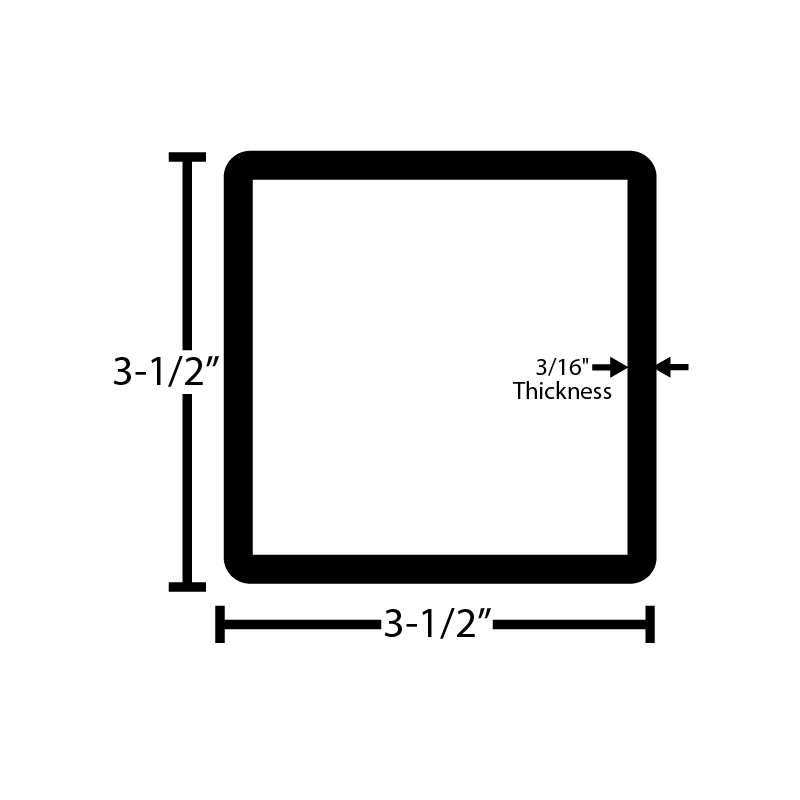 Black Steel Square Tubing