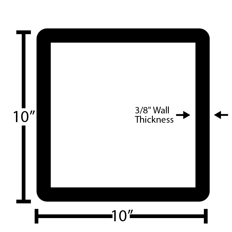 Black Steel Square Tube