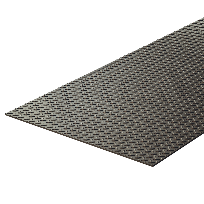 Black Steel Diamond Plate 1/4