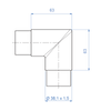 Inox® 90° Agle Elbow
