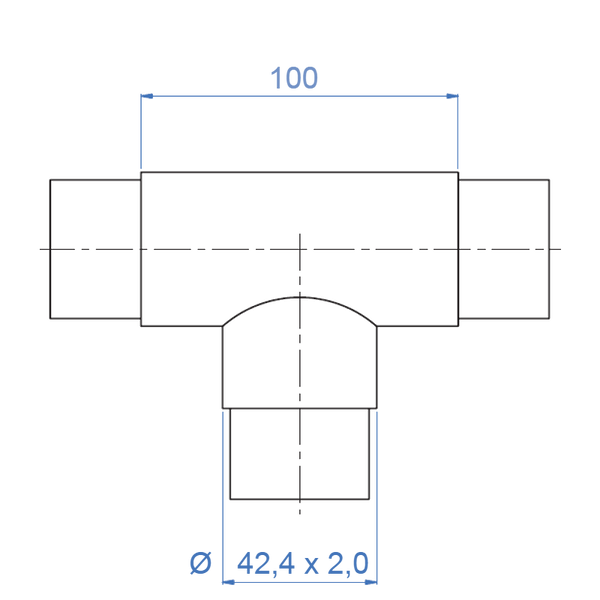 Inox® 3-Way Flush ''T''