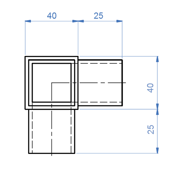 Inox® 3-Way Corner