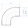 Inox® Curved 90° Elbow