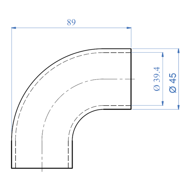 Inox® Curved 90° Elbow