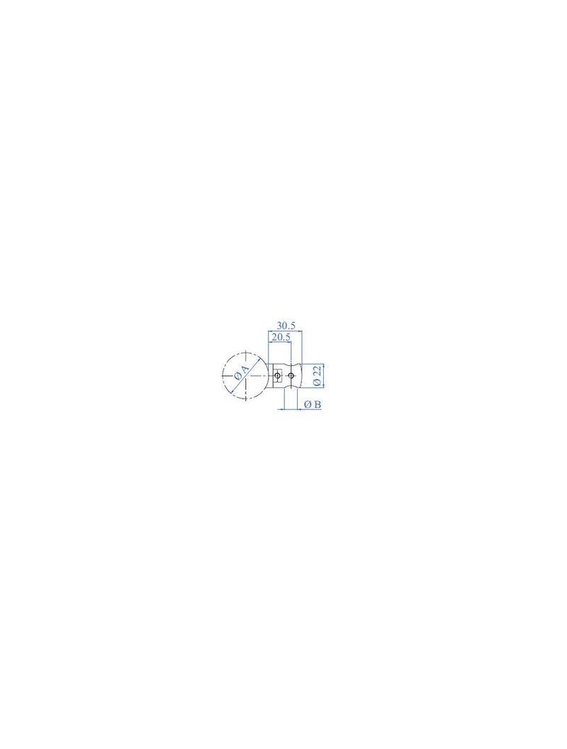 Inox® Round Bar Holder