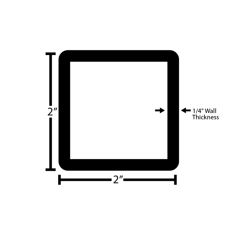 Black Steel Square Tube