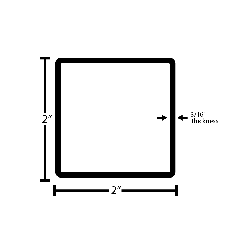 Black Steel Square Tube